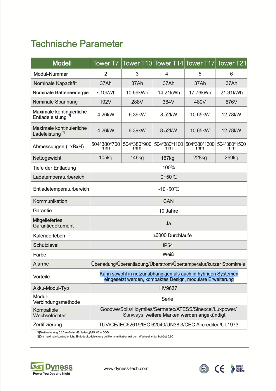 Dyness Speicher Tower T10